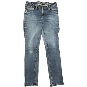 Eddie Bauer Jeans Womens Blue 10 Curvy Straight Specially Dyed